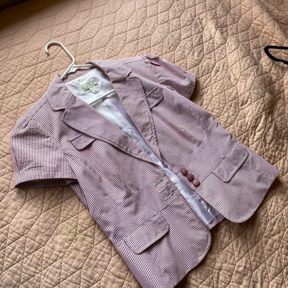Ann Taylor LOFT Short Sleeve Blazer Jacket *NEVER WORN*